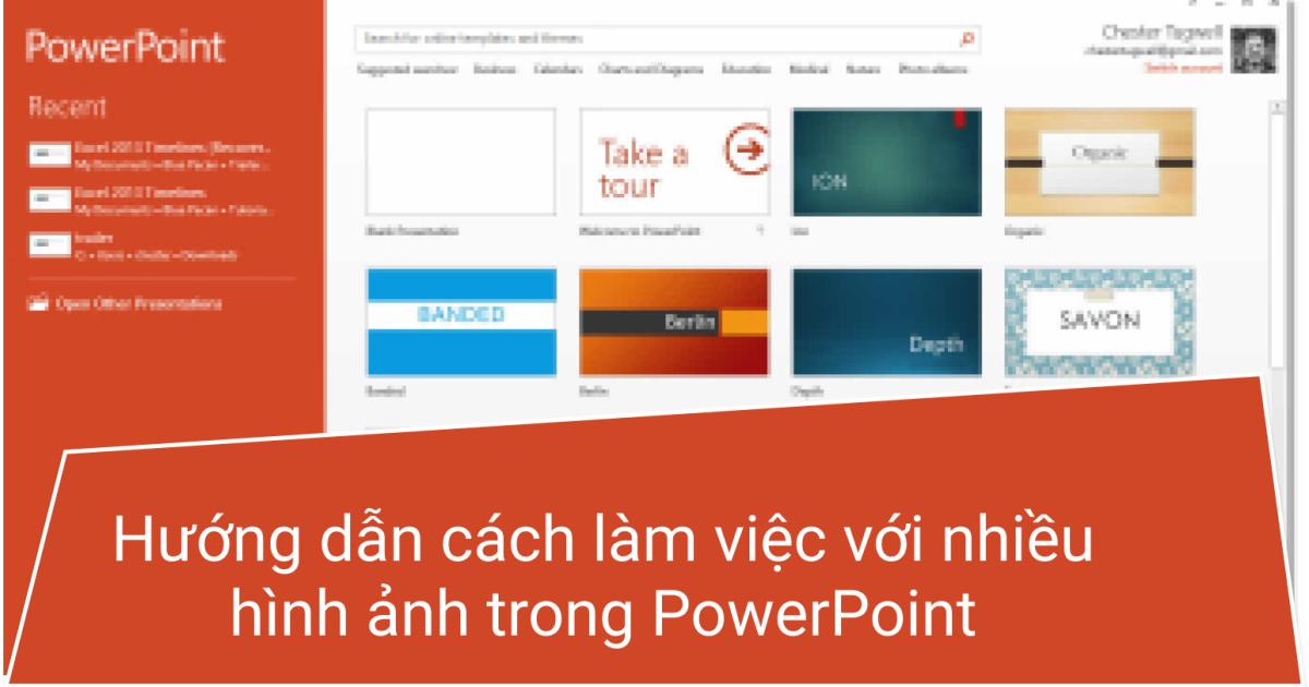 Hướng dẫn cách làm việc với nhiều hình ảnh trong PowerPoint